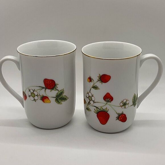 Otagiri Other - Otagiri Strawberry Mugs-Set of 2